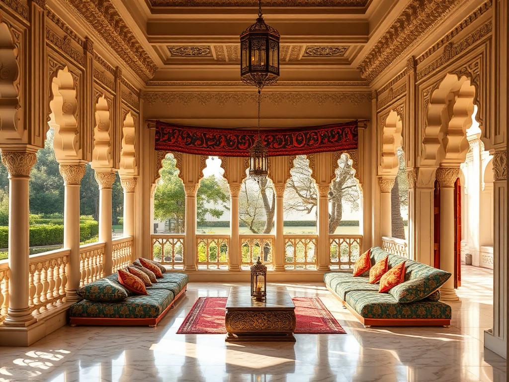 Rajasthani Royalty balcony in an Indian home