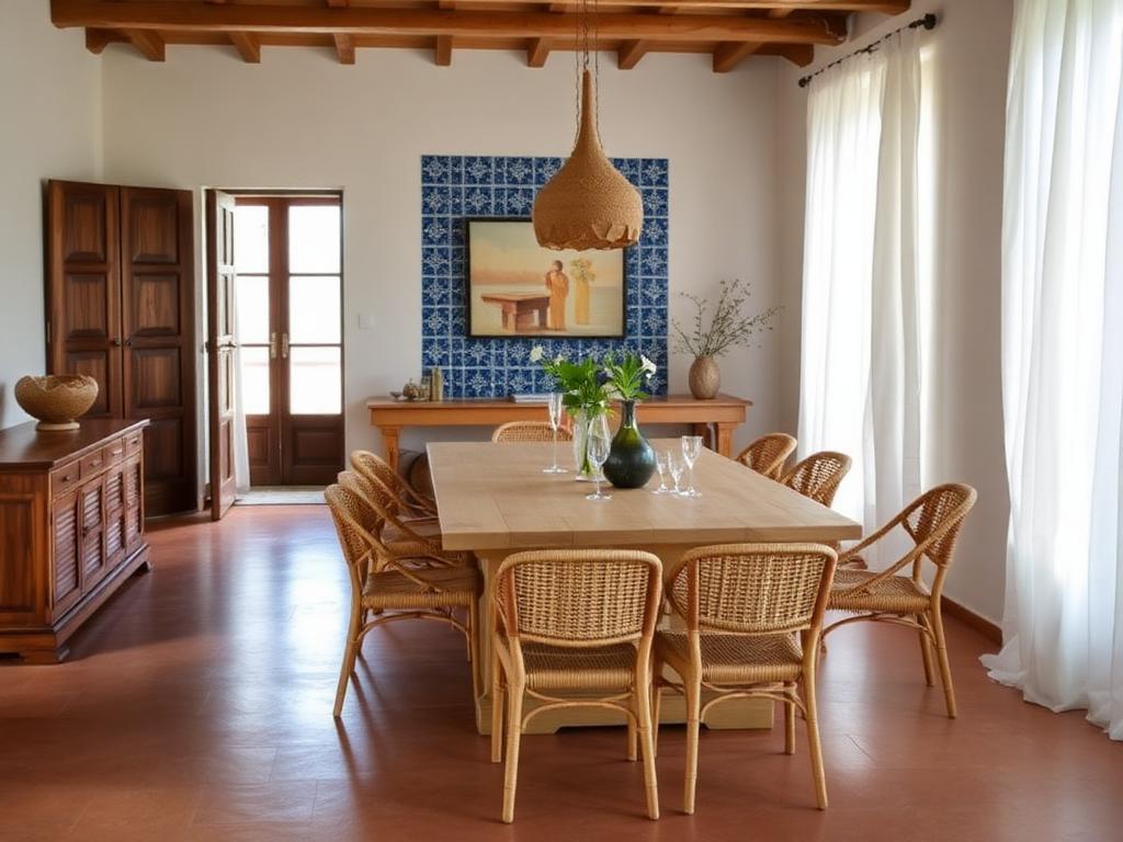 Indo-Portuguese Coastal dining room in an Indian home