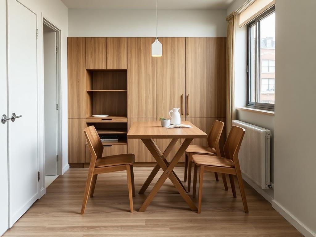 Urban Compact Living dining room in an Indian home