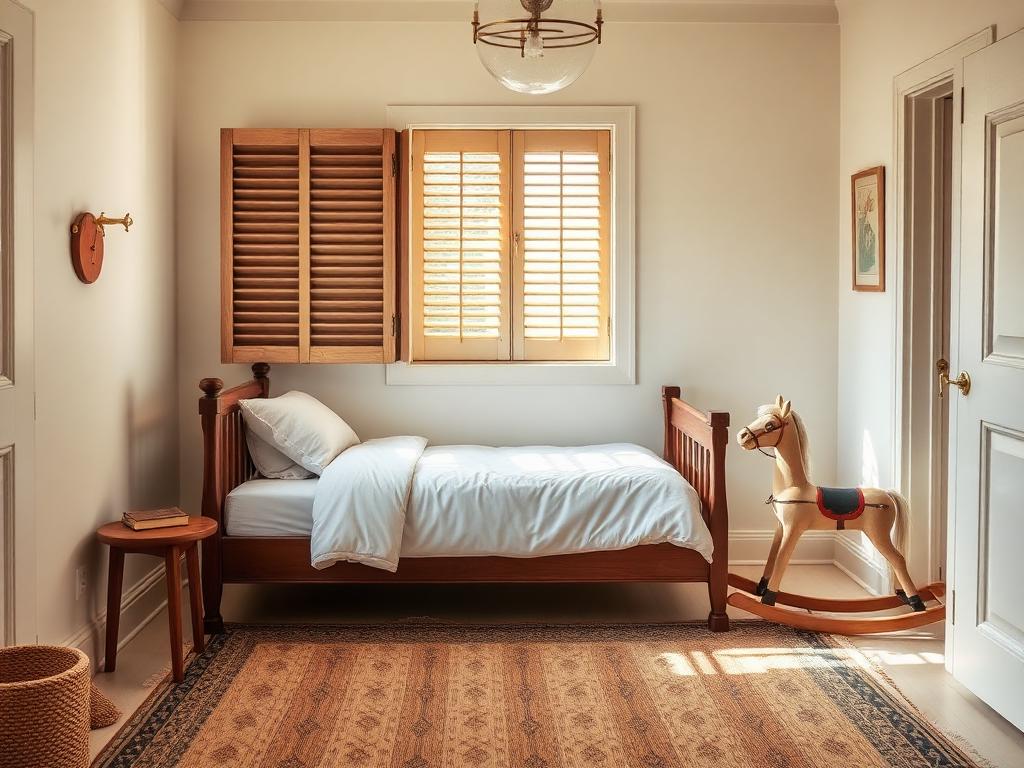 Colonial Bungalow kids room in an Indian home