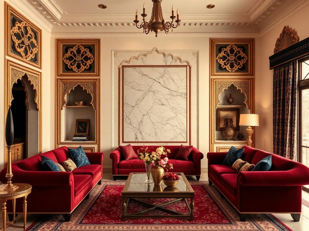 Rajasthani Royalty living room in an Indian home