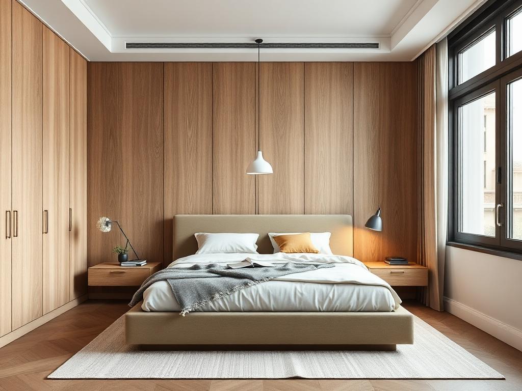 Urban Compact Living master bedroom in an Indian home