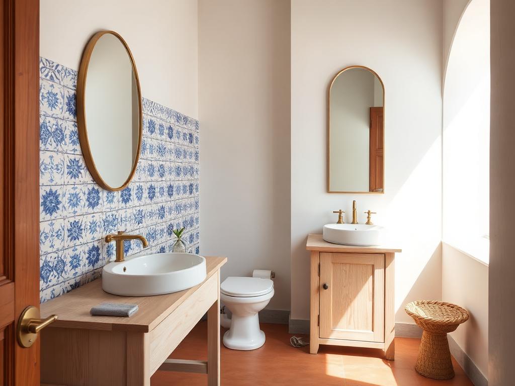 Indo-Portuguese Coastal wash room in an Indian home